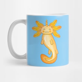 Golden Unicorn Axolotl Mug